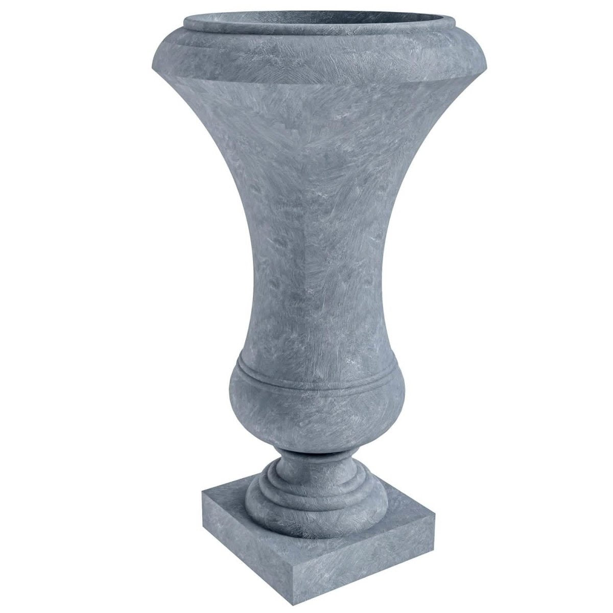 Daisy Fiberstone and Clay Urn Planter with Drainage Holes for Indoor and Outdoor