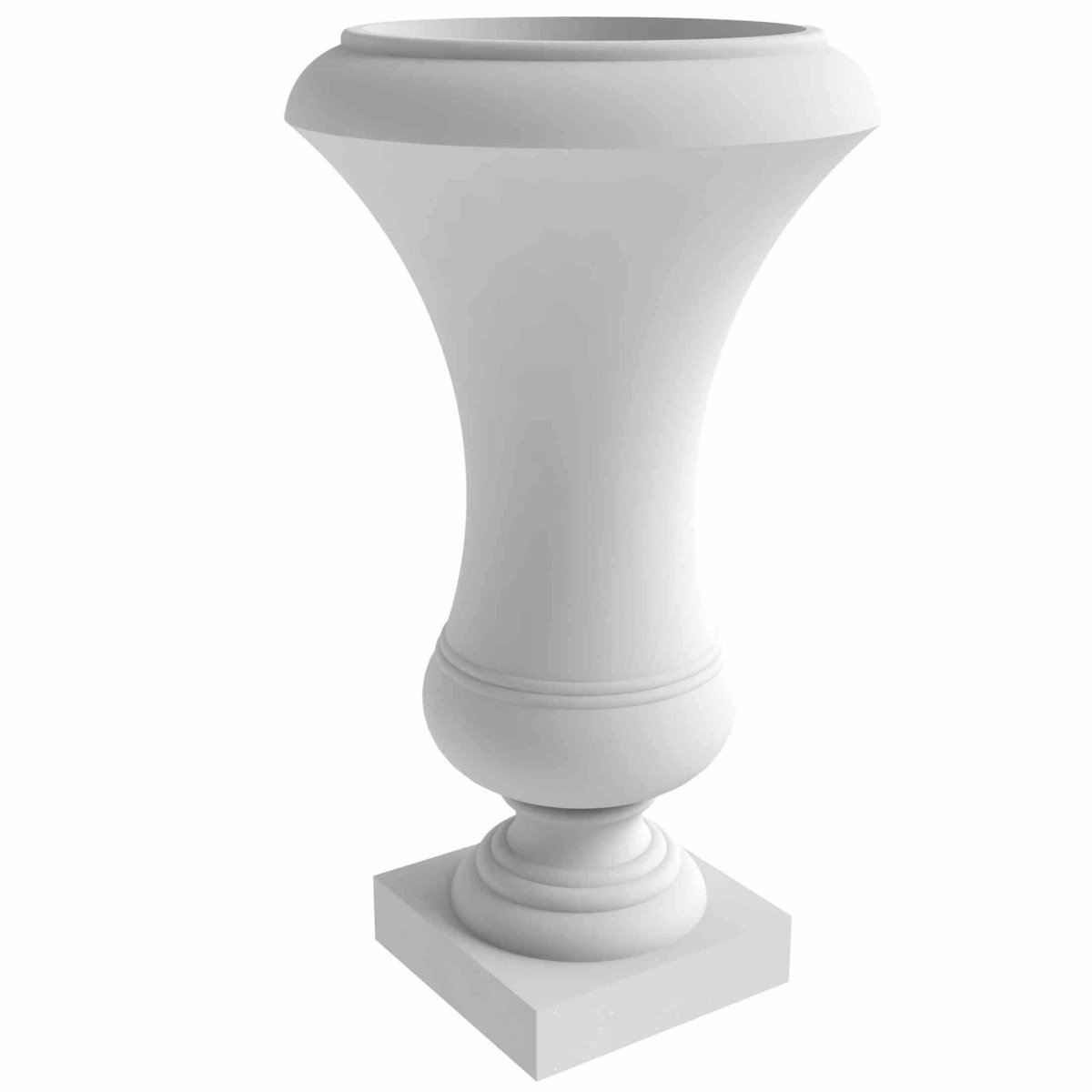 Daisy Fiberstone and Clay Urn Planter with Drainage Holes for Indoor and Outdoor