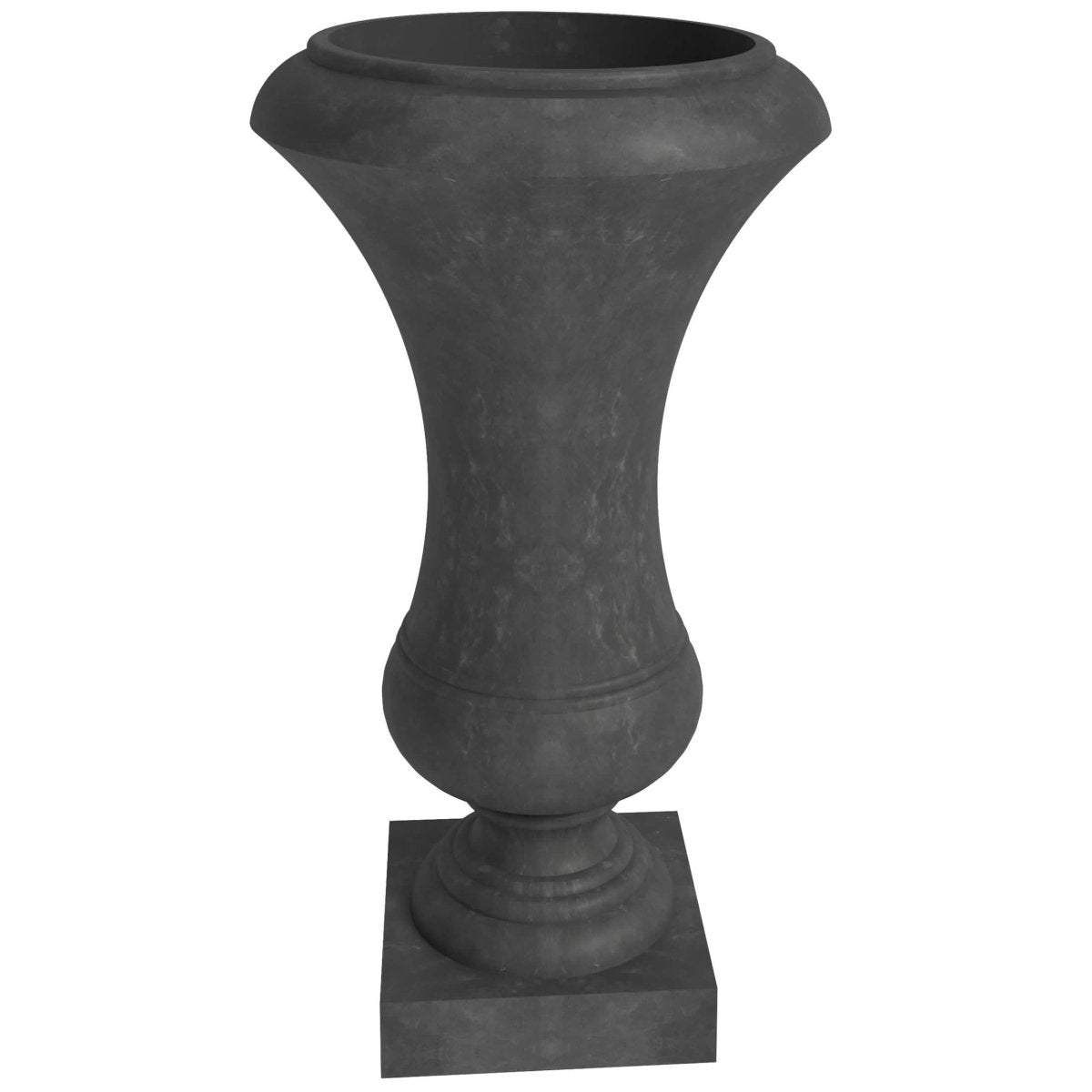 Daisy Fiberstone and Clay Urn Planter with Drainage Holes for Indoor and Outdoor