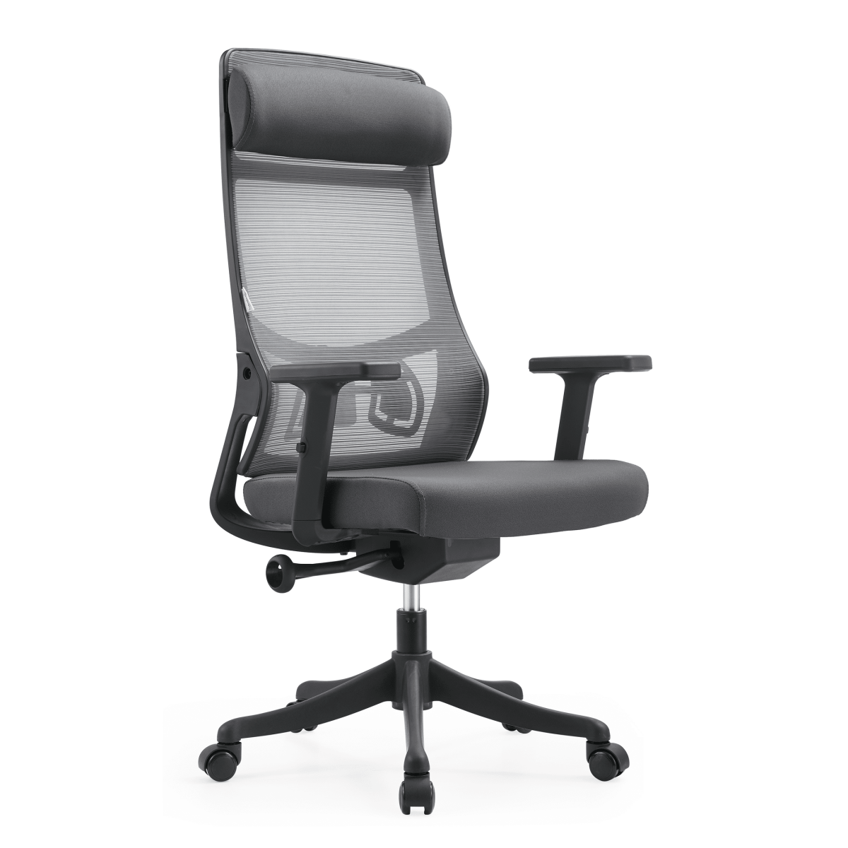 Dale Adjustable Upholstered Office Chair with Mesh Back
