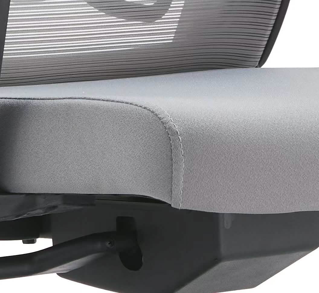 Dale Adjustable Upholstered Office Chair with Mesh Back