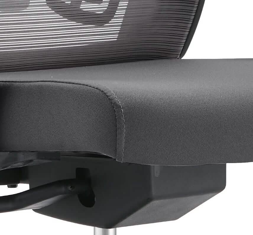 Dale Adjustable Upholstered Office Chair with Mesh Back