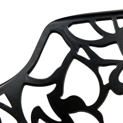 Devon Aluminum Outdoor Dining Armchairs with Flower Design