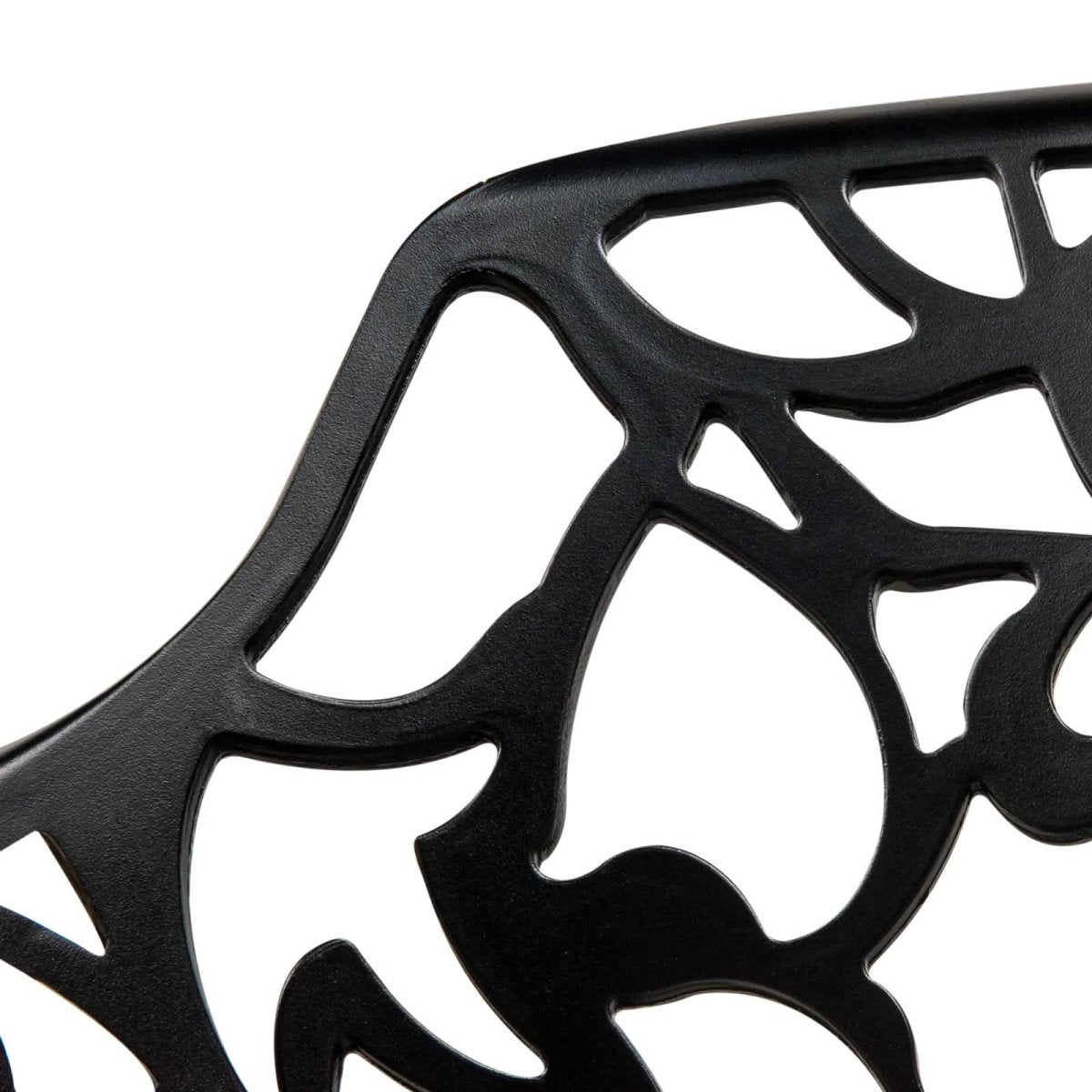 Devon Aluminum Outdoor Dining Armchairs with Flower Design