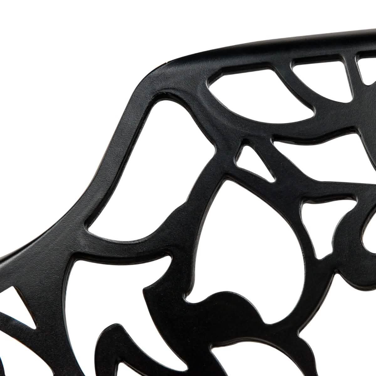 Devon Aluminum Outdoor Dining Armchairs with Flower Design