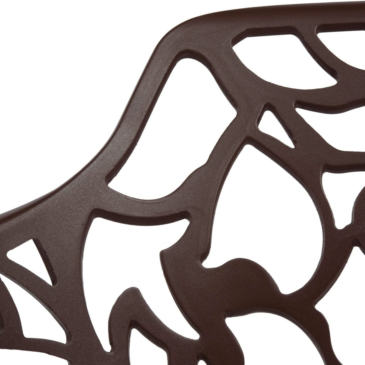 Devon Aluminum Outdoor Dining Armchairs with Flower Design