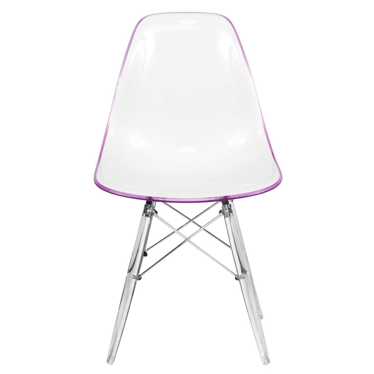 Dover Molded Side Chair with Acrylic Base, Set of 4