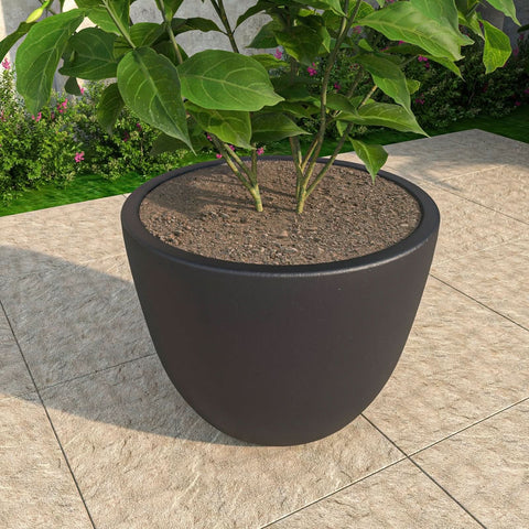 Dahlia Modern Fiberstone and MgO Clay Planter Pot for Indoor and Outdoor