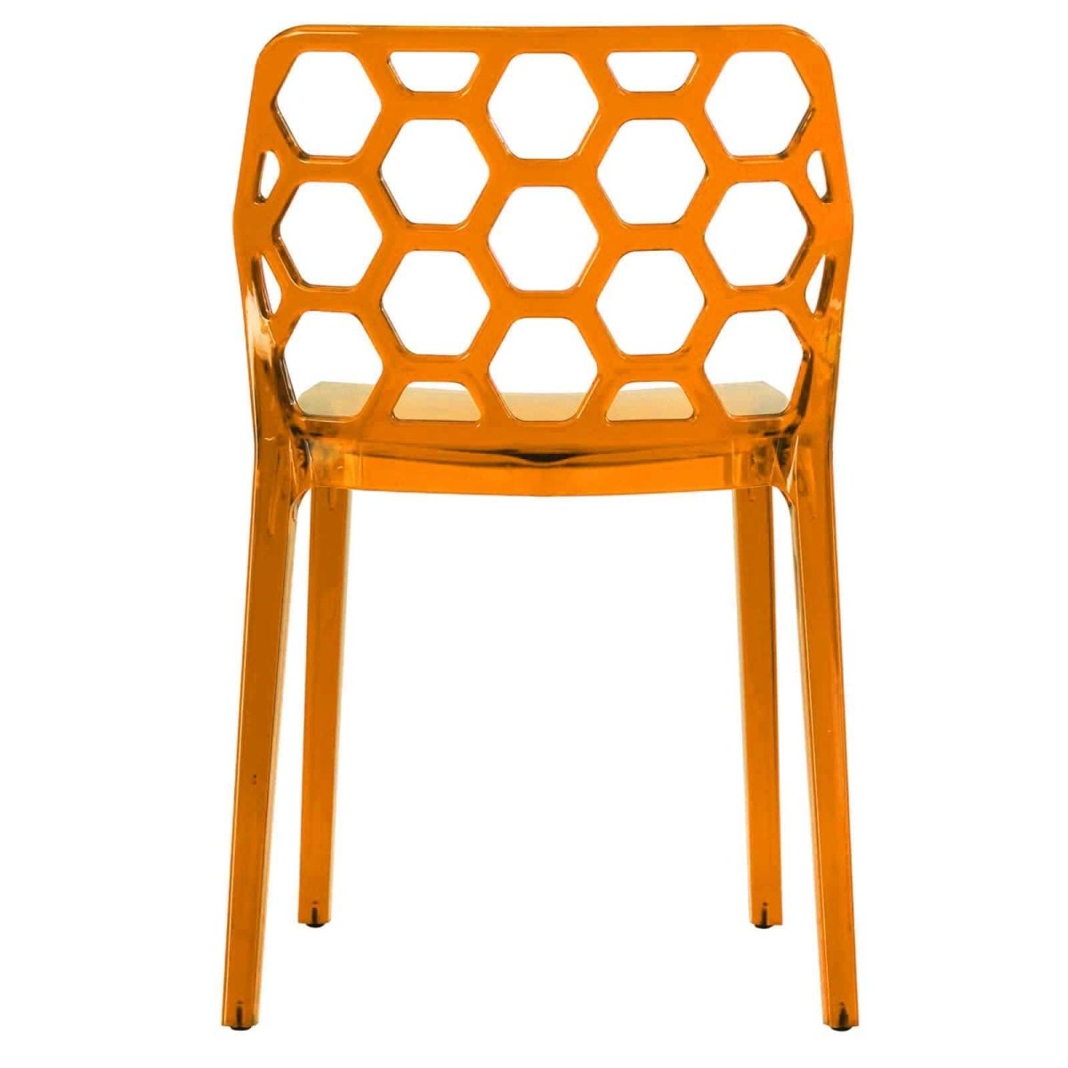 Dynamic Modern Honeycomb Design Dining Side Chair