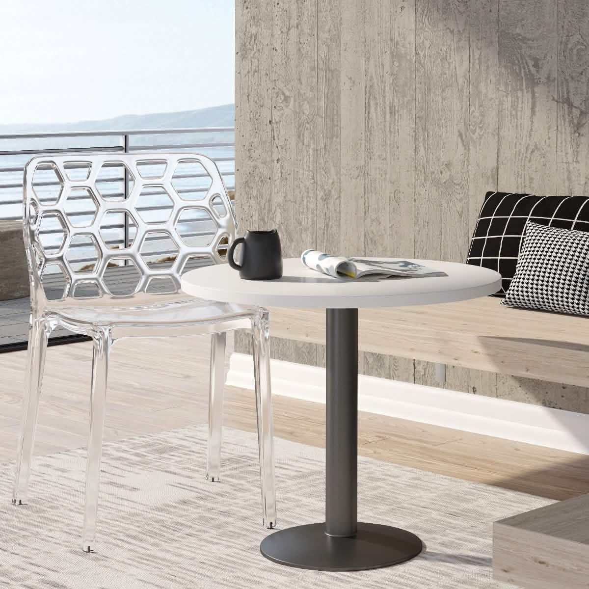 Dynamic Modern Honeycomb Design Dining Side Chair