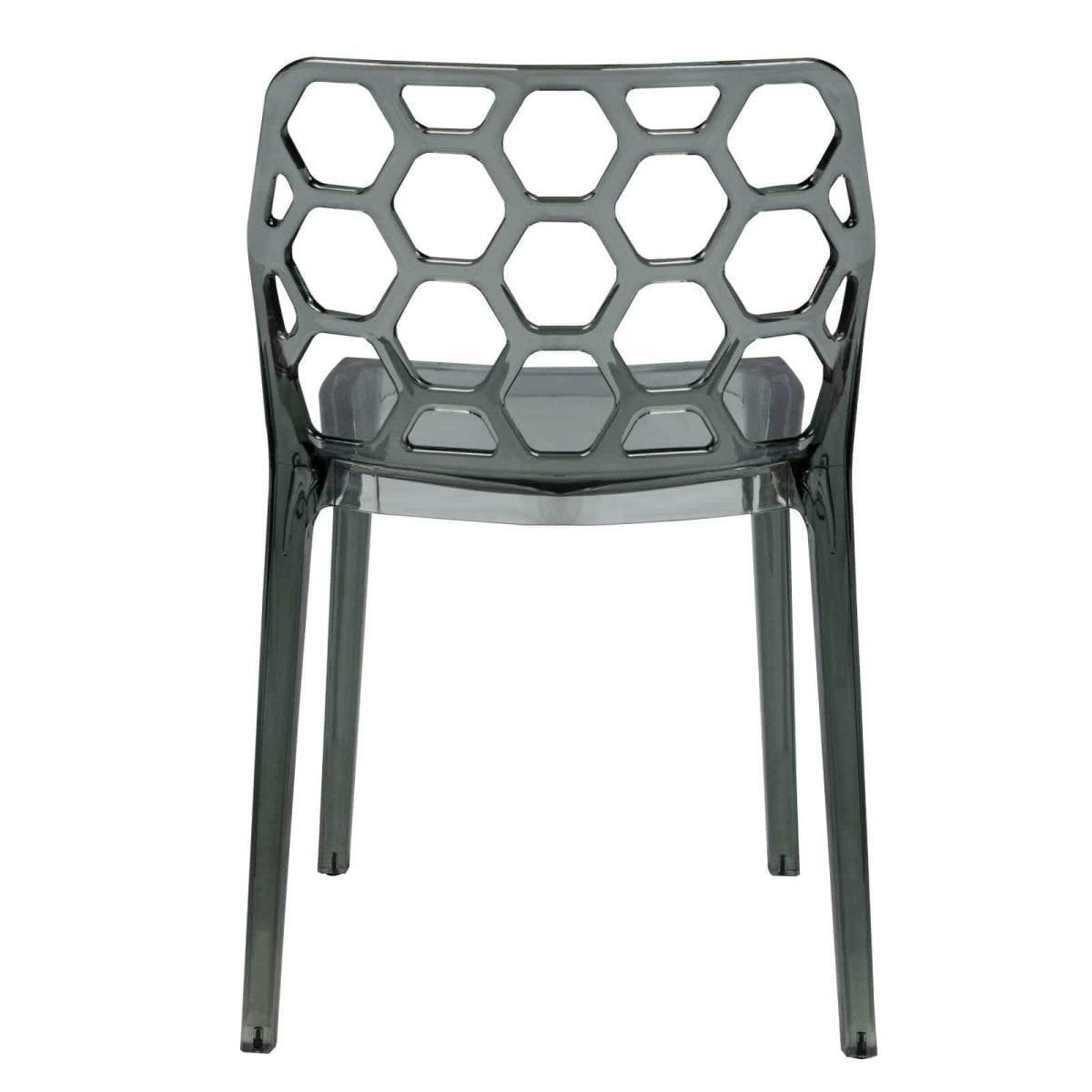 Dynamic Modern Honeycomb Design Dining Side Chair