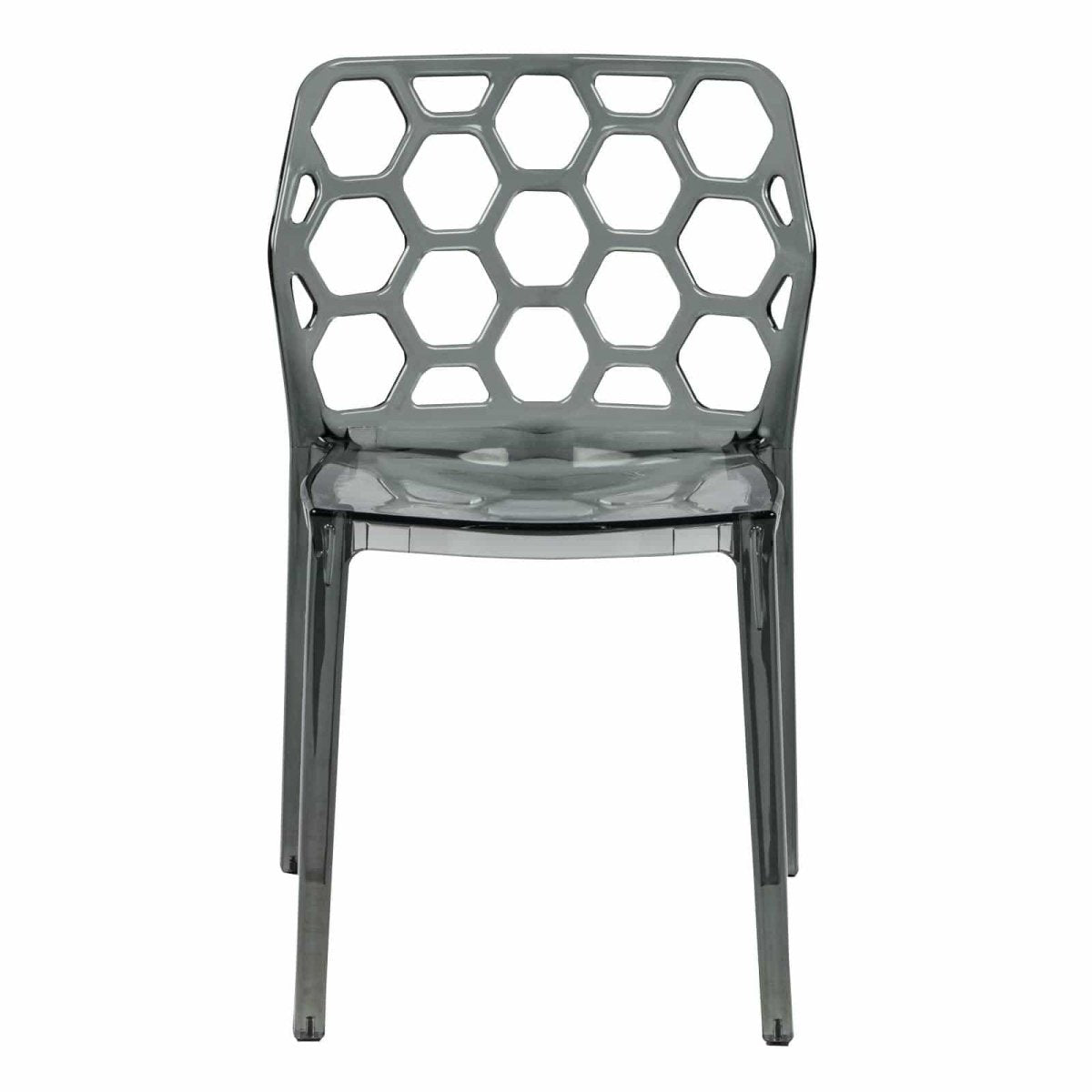 Dynamic Modern Honeycomb Design Dining Side Chair