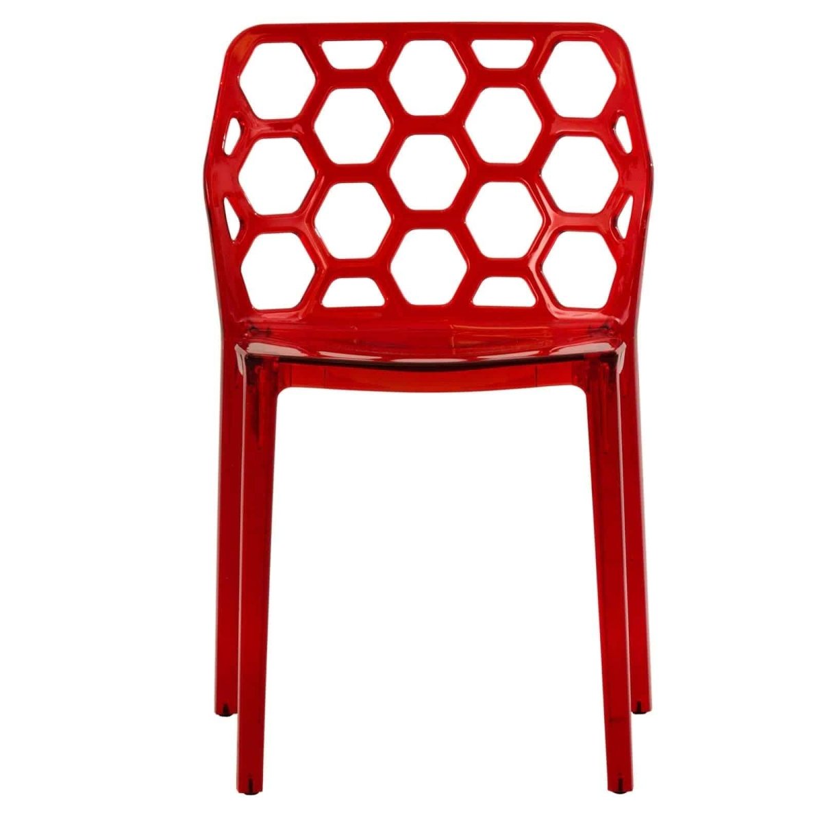 Dynamic Modern Honeycomb Design Dining Side Chair