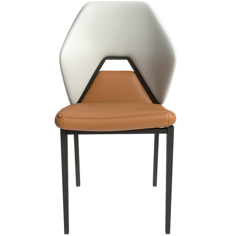 Eclat Collection Modern Upholstered Leather Dining Chair Set of 2