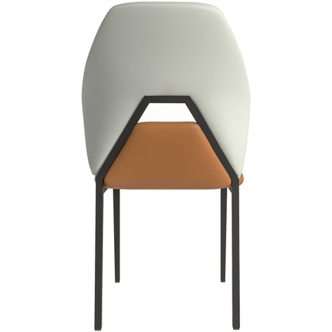 Eclat Collection Modern Upholstered Leather Dining Chair Set of 2