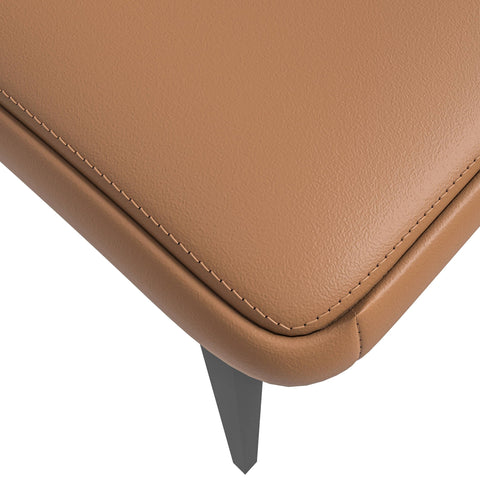 Eclat Collection Modern Upholstered Leather Dining Chair Set of 2