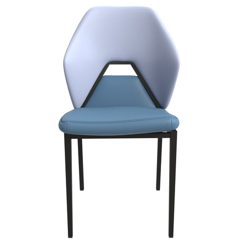 Eclat Collection Modern Upholstered Leather Dining Chair Set of 2