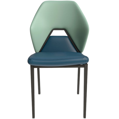 Eclat Collection Modern Upholstered Leather Dining Chair Set of 2