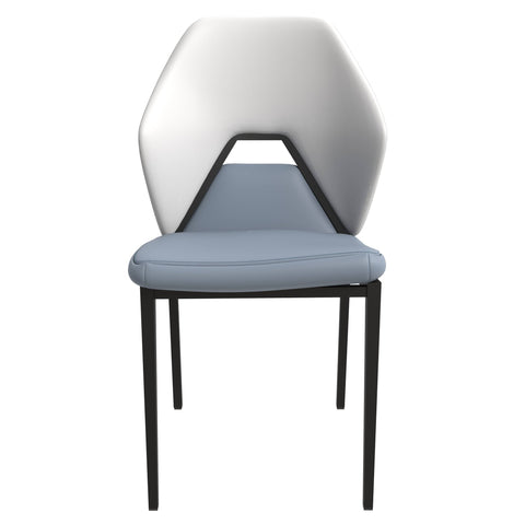 Eclat Collection Modern Upholstered Leather Dining Chair Set of 2