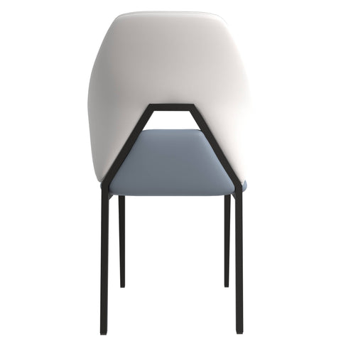 Eclat Collection Modern Upholstered Leather Dining Chair Set of 2
