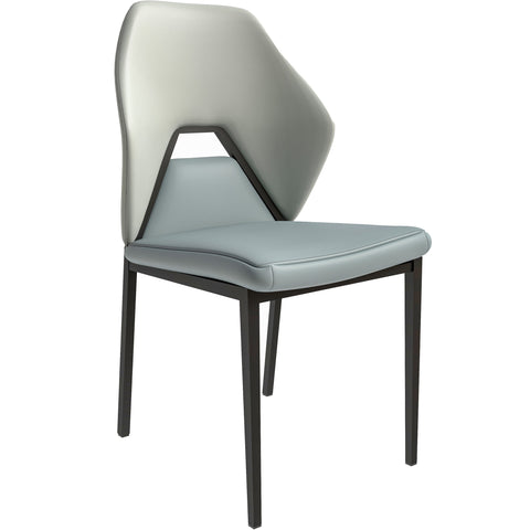 Eclat Collection Modern Upholstered Leather Dining Chair Set of 2