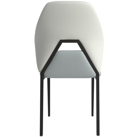 Eclat Collection Modern Upholstered Leather Dining Chair Set of 2