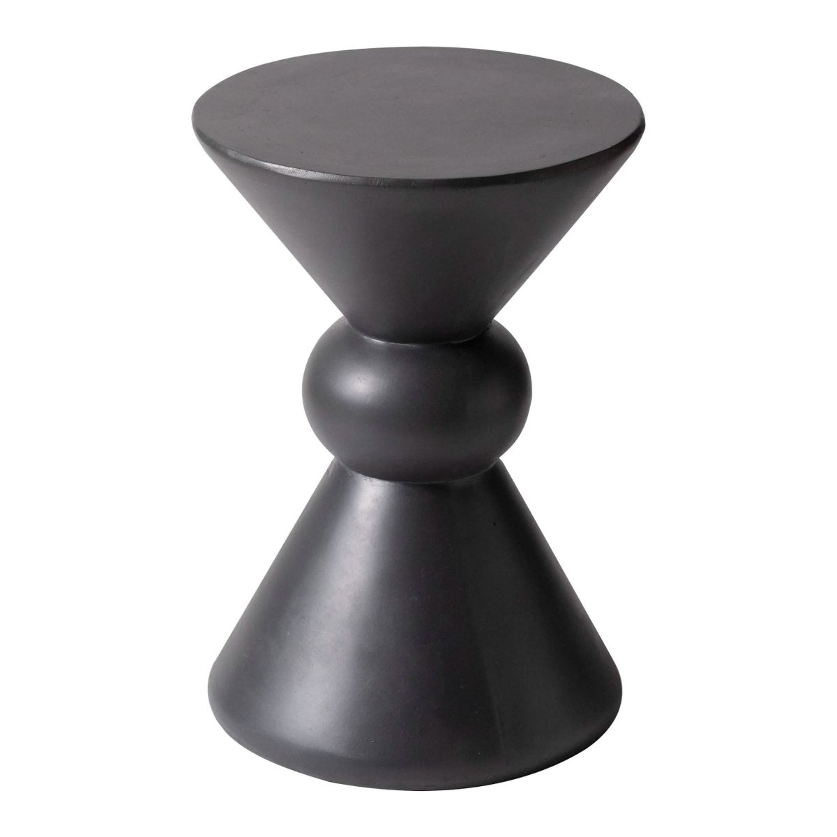 Echo Side Table with Weather - Resistant Fibersone Top Round Accent Table