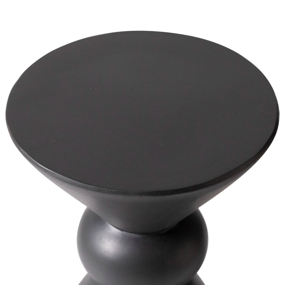 Echo Side Table with Weather - Resistant Fibersone Top Round Accent Table