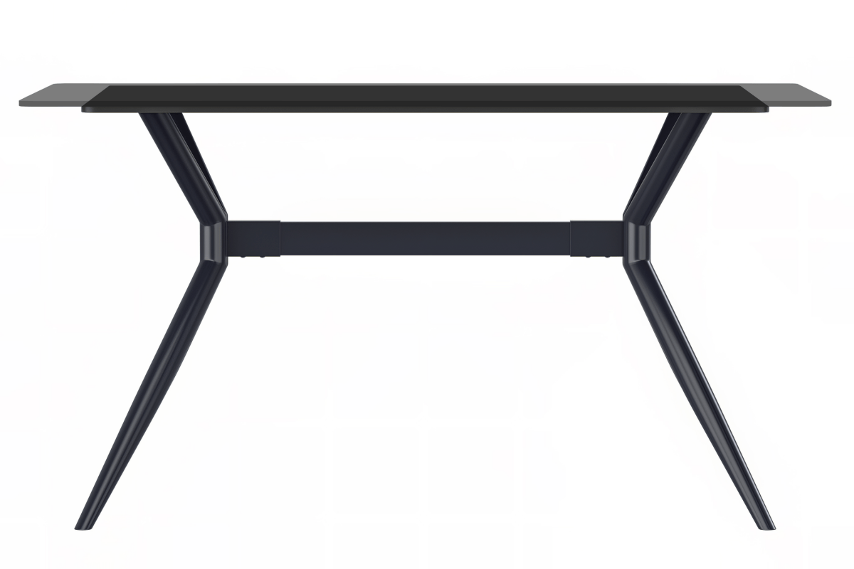 Elega Rectangular Dining Table with Sintered Stone/Glass Rectangular Top and Gold Stainless Steel Base