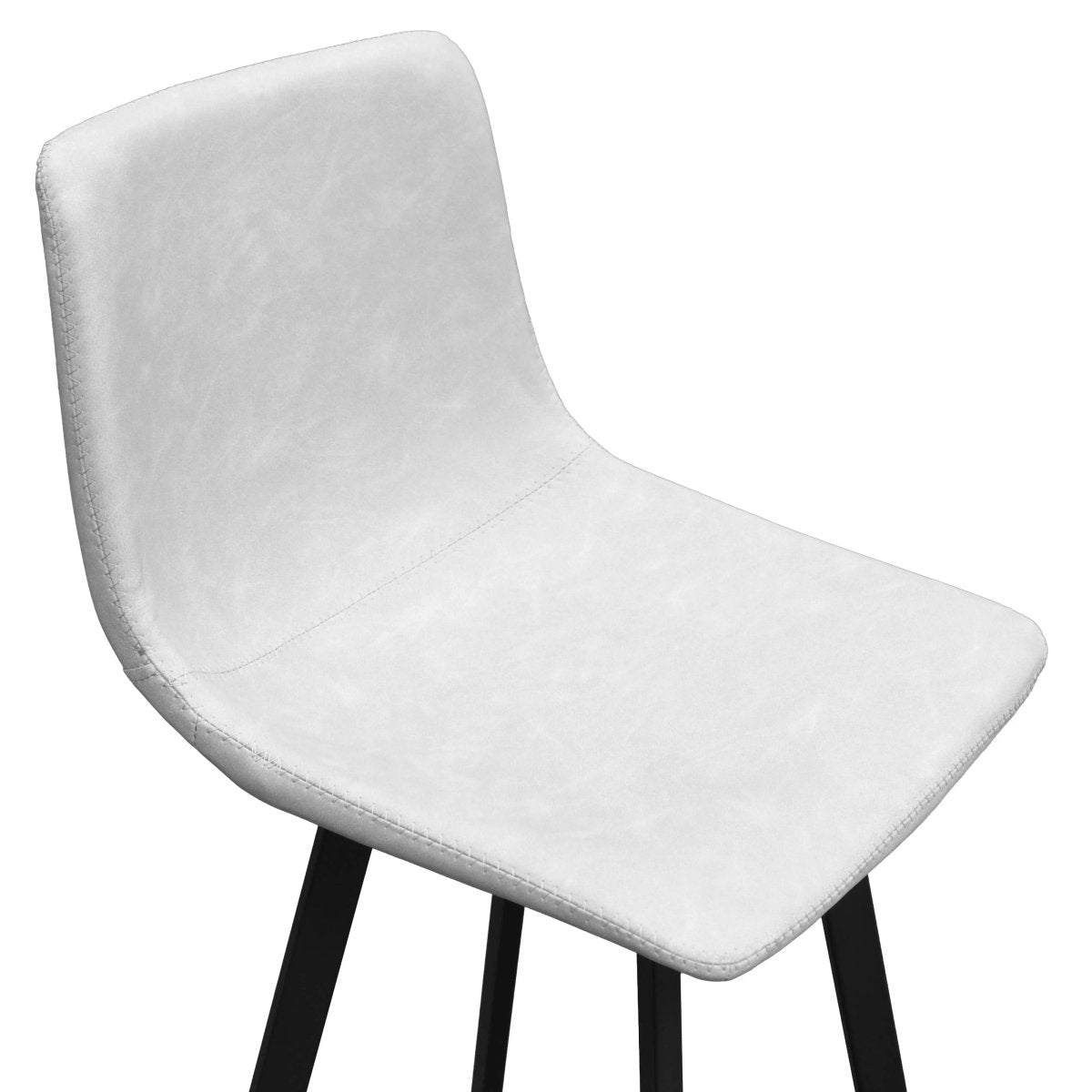 Elland 5 - Piece Bar - Height Dining Set with Round MDF Bar Table and Leather Bar Stools