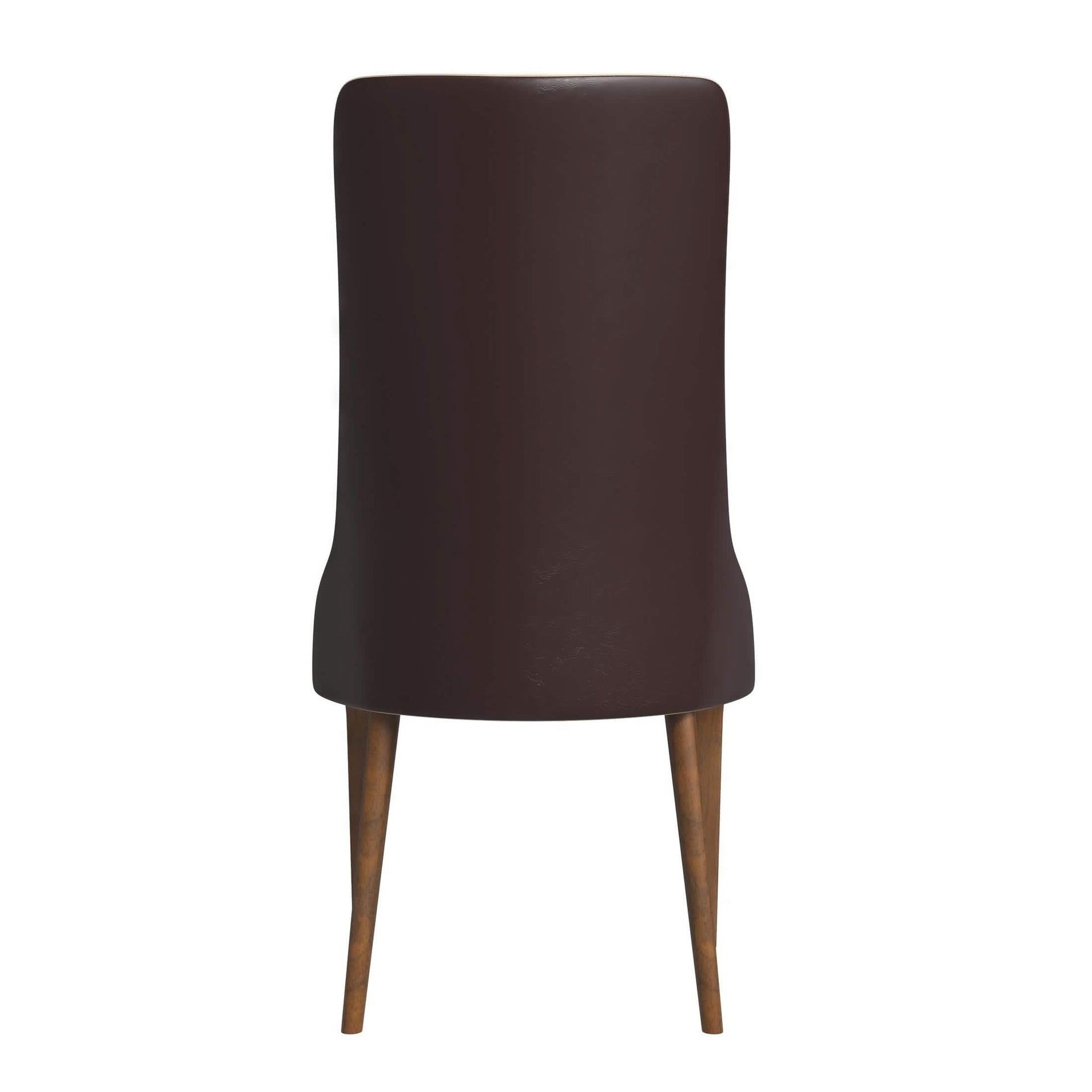 Elm Dining Chair with a Leather/Velvet Seat and a Two - Tone Color Design Backrest in Ash Wood