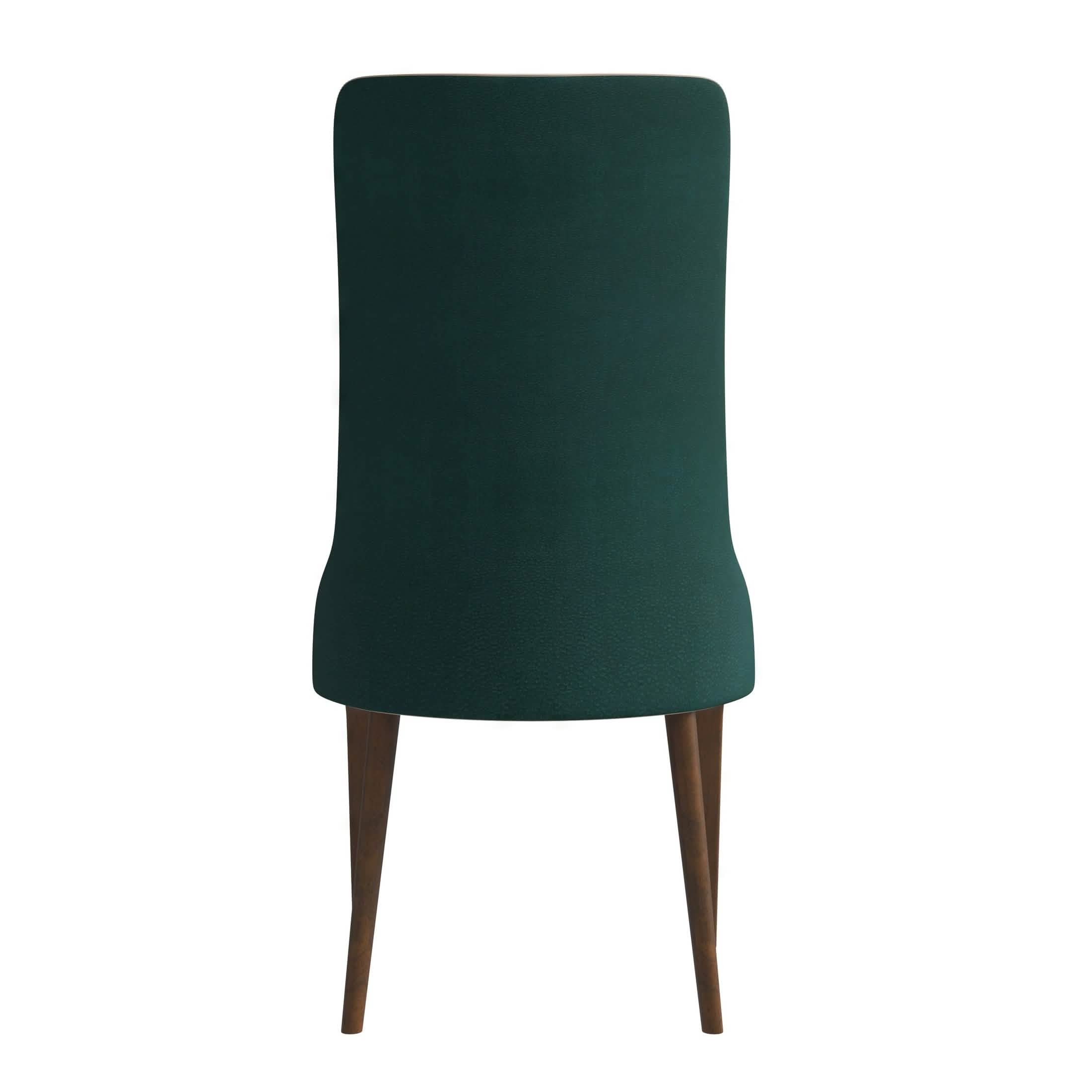Elm Dining Chair with a Leather/Velvet Seat and a Two - Tone Color Design Backrest in Ash Wood