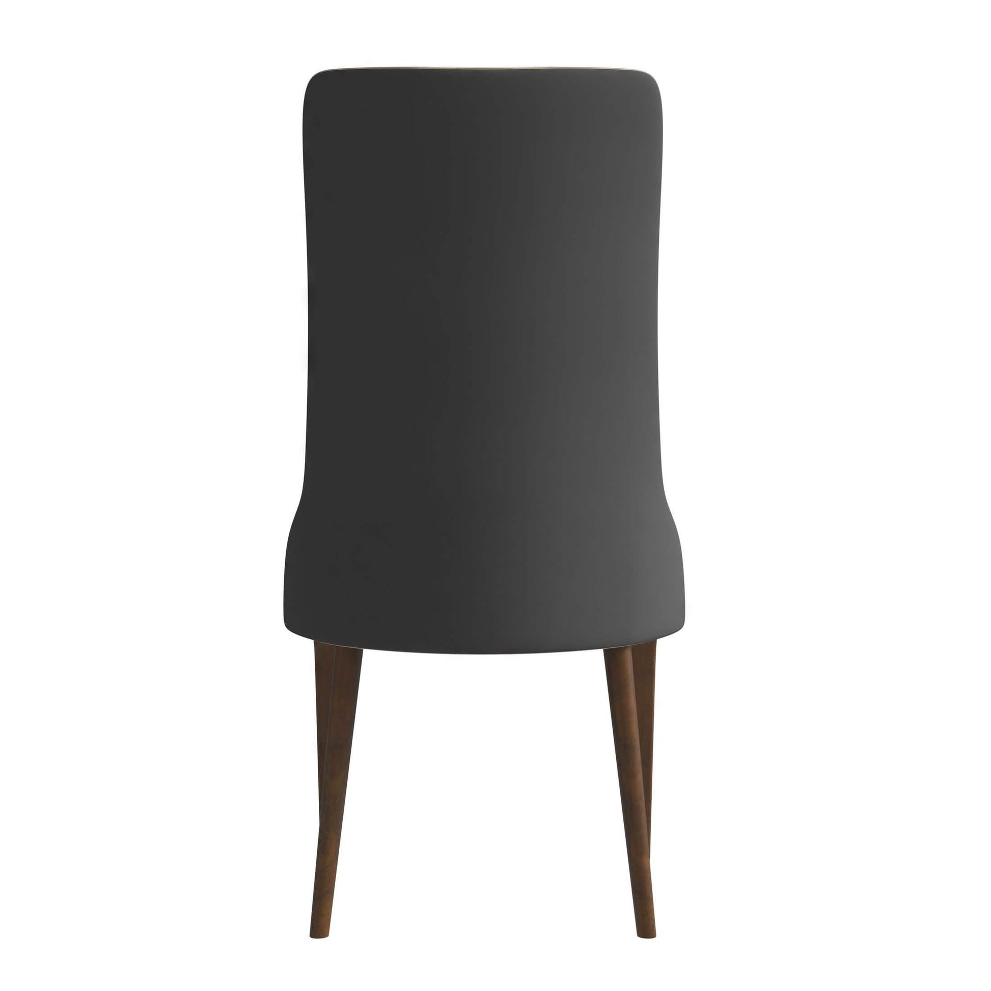 Elm Dining Chair with a Leather/Velvet Seat and a Two - Tone Color Design Backrest in Ash Wood