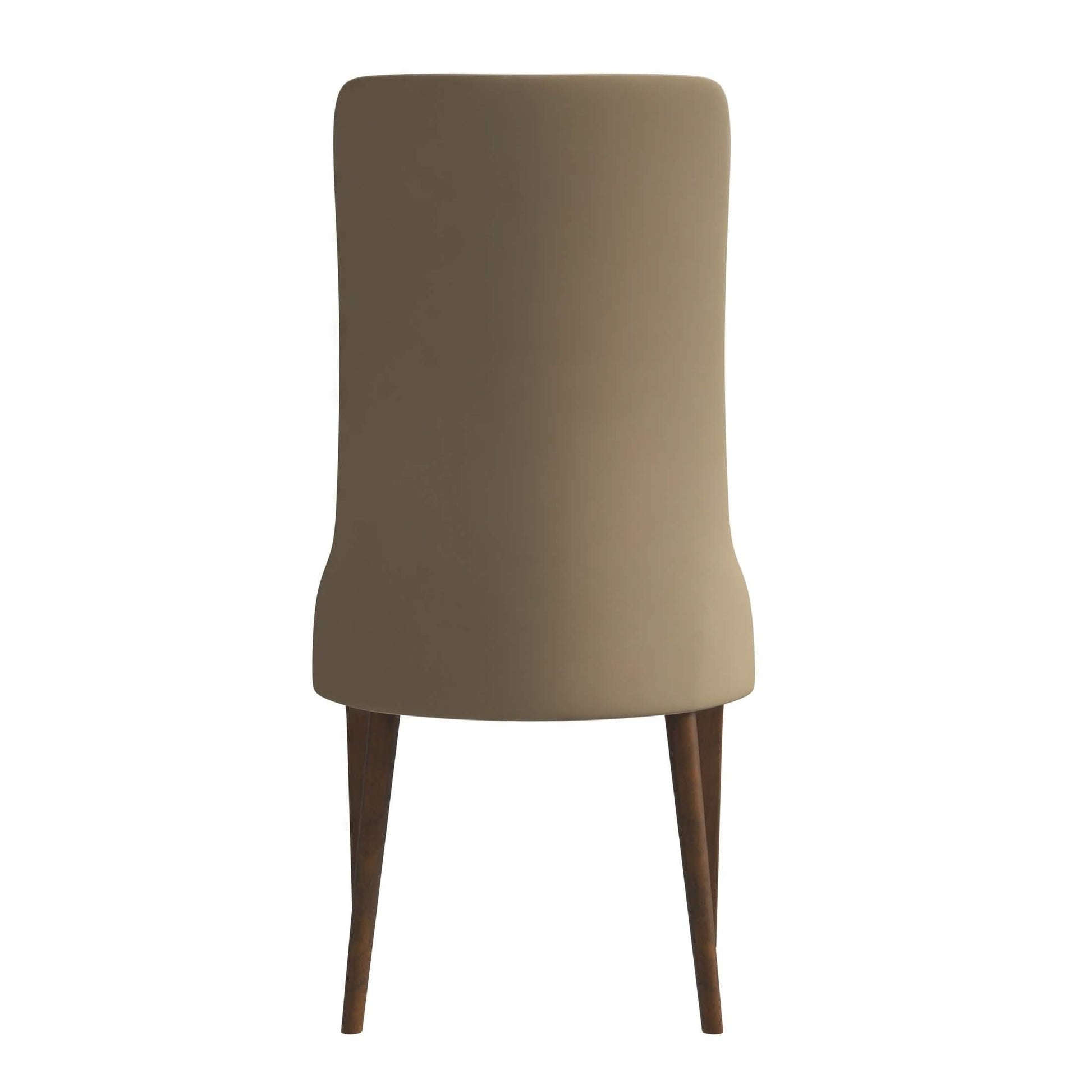 Elm Dining Chair with a Leather/Velvet Seat and a Two - Tone Color Design Backrest in Ash Wood