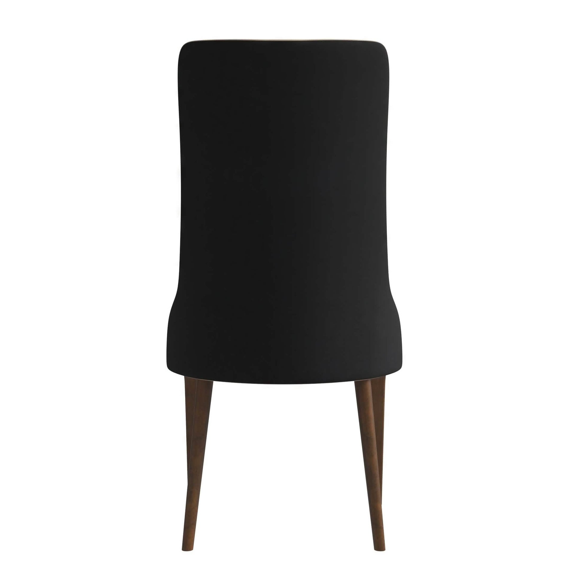Elm Dining Chair with a Leather/Velvet Seat and a Two - Tone Color Design Backrest in Ash Wood