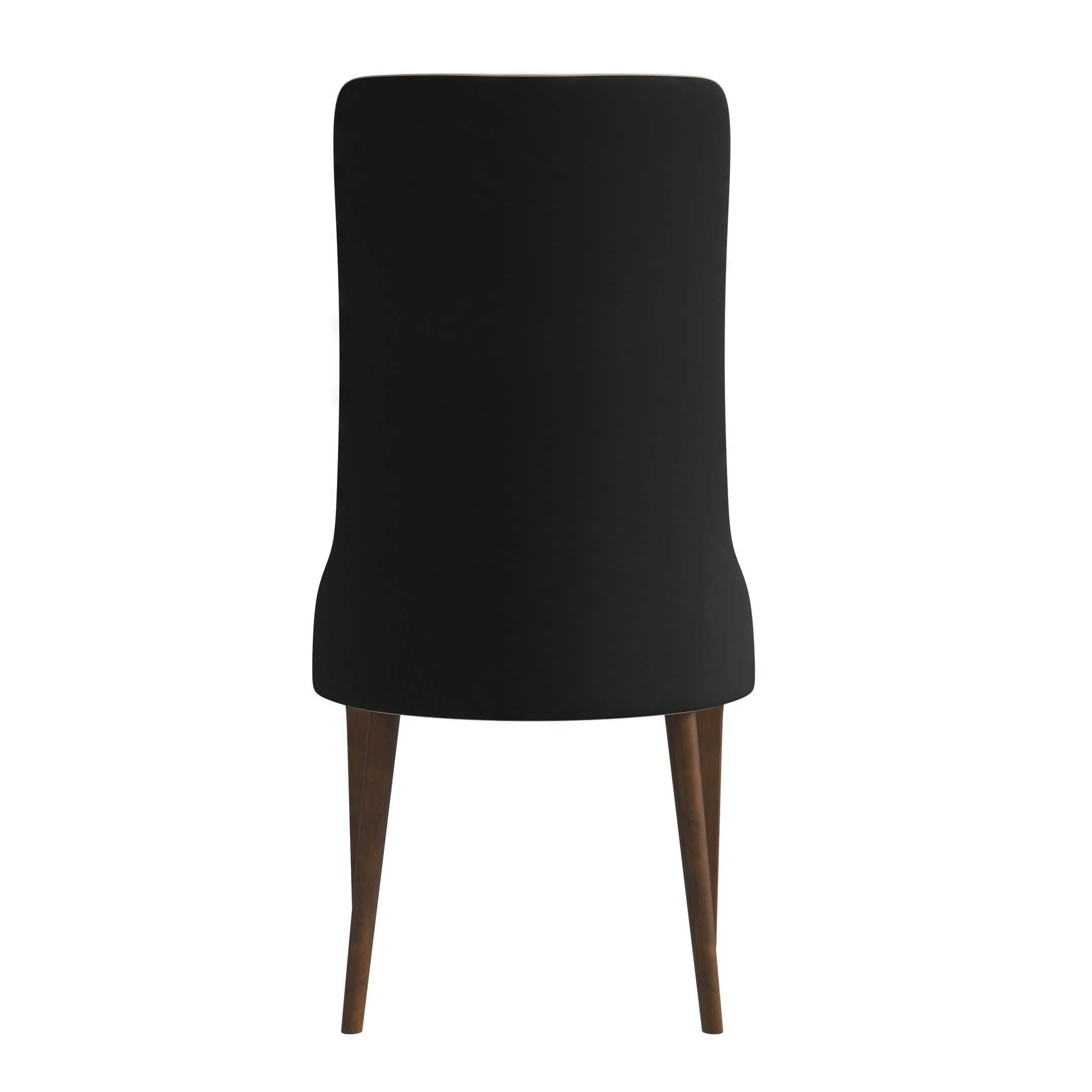 Elm Dining Chair with a Leather/Velvet Seat and a Two - Tone Color Design Backrest in Ash Wood