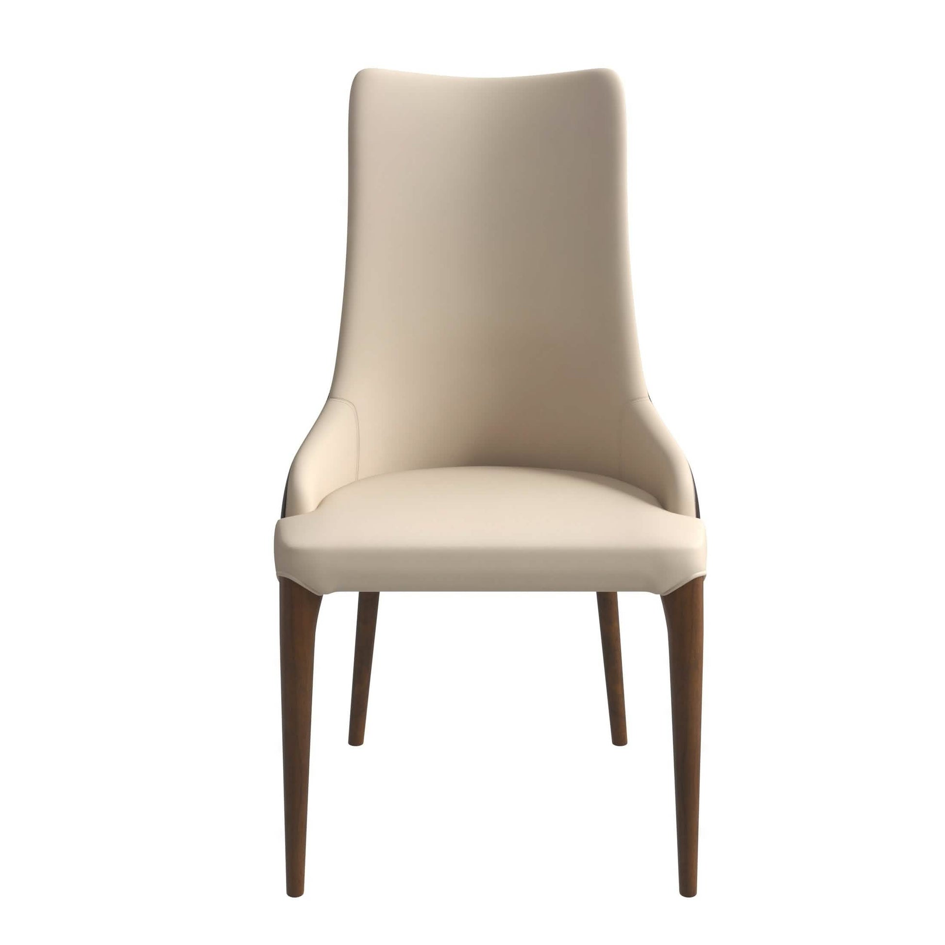 Elm Dining Chair with a Leather/Velvet Seat and a Two - Tone Color Design Backrest in Ash Wood