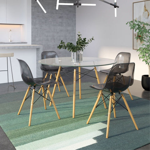 Dover Modern Dining Chair  Molded Side Chair Set of 4