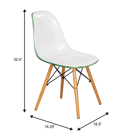 Dover Modern Dining Chair  Molded Side Chair Set of 4