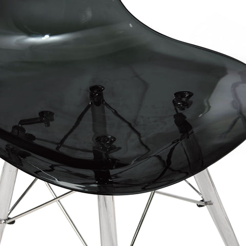 Dover Molded Side Chair with Acrylic Base, Set of 4