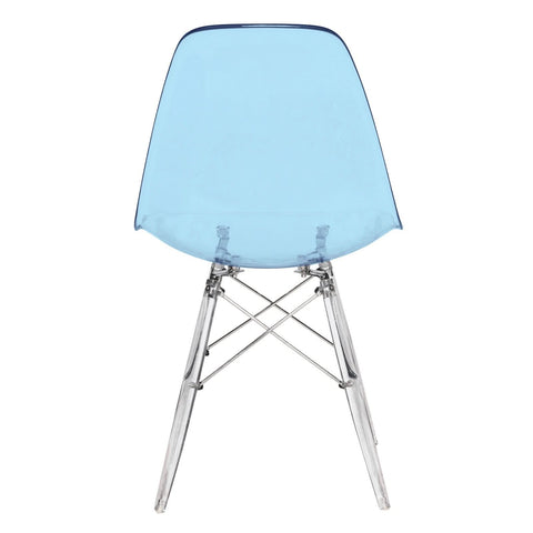 Dover Molded Side Chair with Acrylic Base, Set of 4