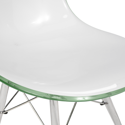 Dover Molded Side Chair with Acrylic Base, Set of 4