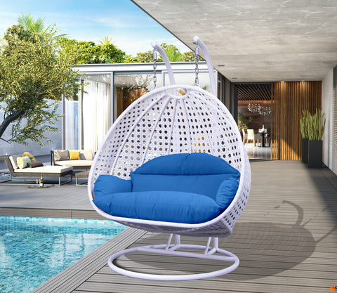 Modern Wicker Hanging Double Seater Egg Swing Chair