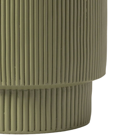 Eden Series Side Table in Fiberstone Round Accent Table for Home, Living Room, Indoor, and Outdoor
