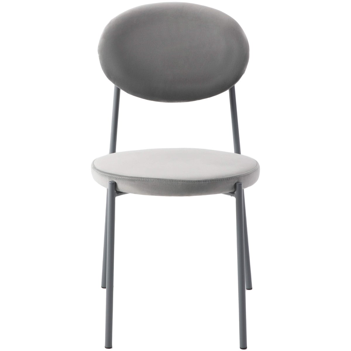 Euston Modern Upholstered Dining Chair with Round Wicker/Velvet Back Style