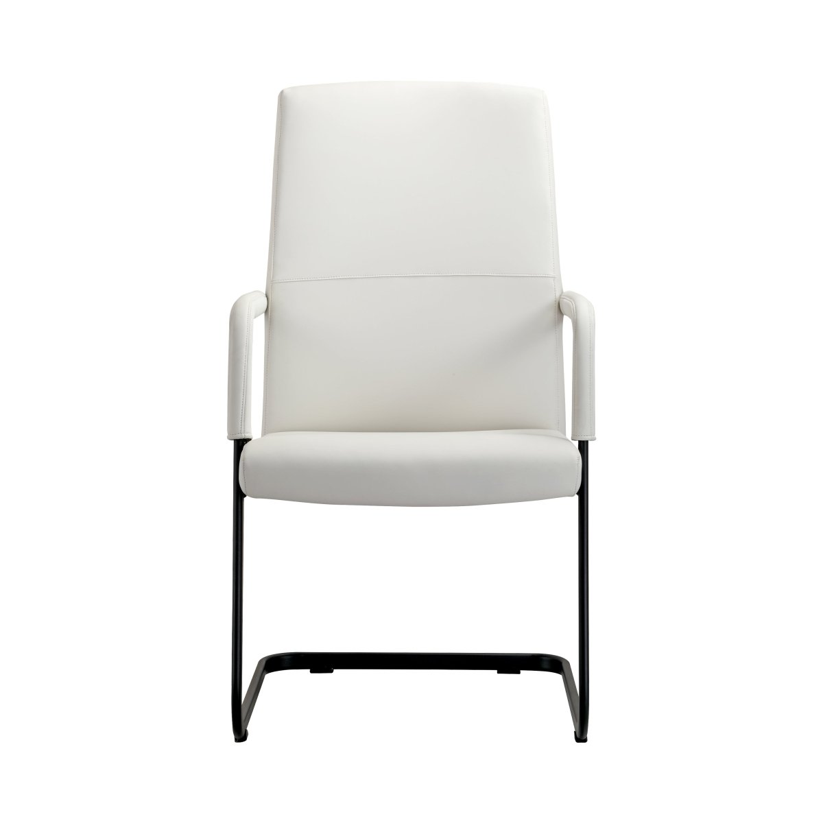 Evander Leather Office Chair With Aluminum Frame