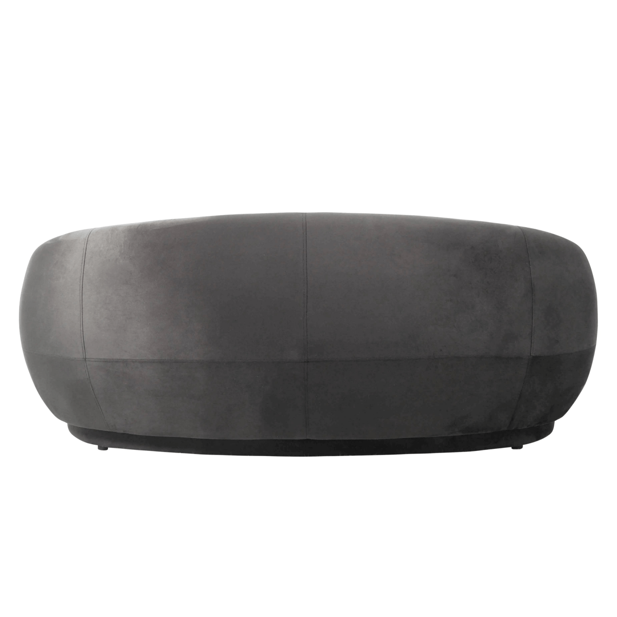 Faze 3 - Seater Velvet Sofa with Curved Backrest and Pine Wood Base