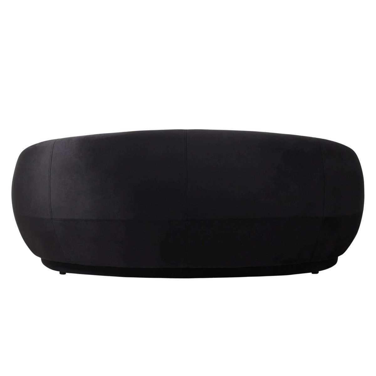 Faze 3 - Seater Velvet Sofa with Curved Backrest and Pine Wood Base