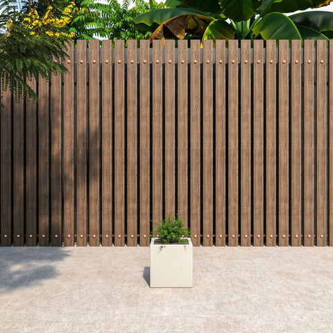 Fern Fiberstone and MGO Clay Mid-Century Modern Square Planter Pot for Indoor and Outdoor