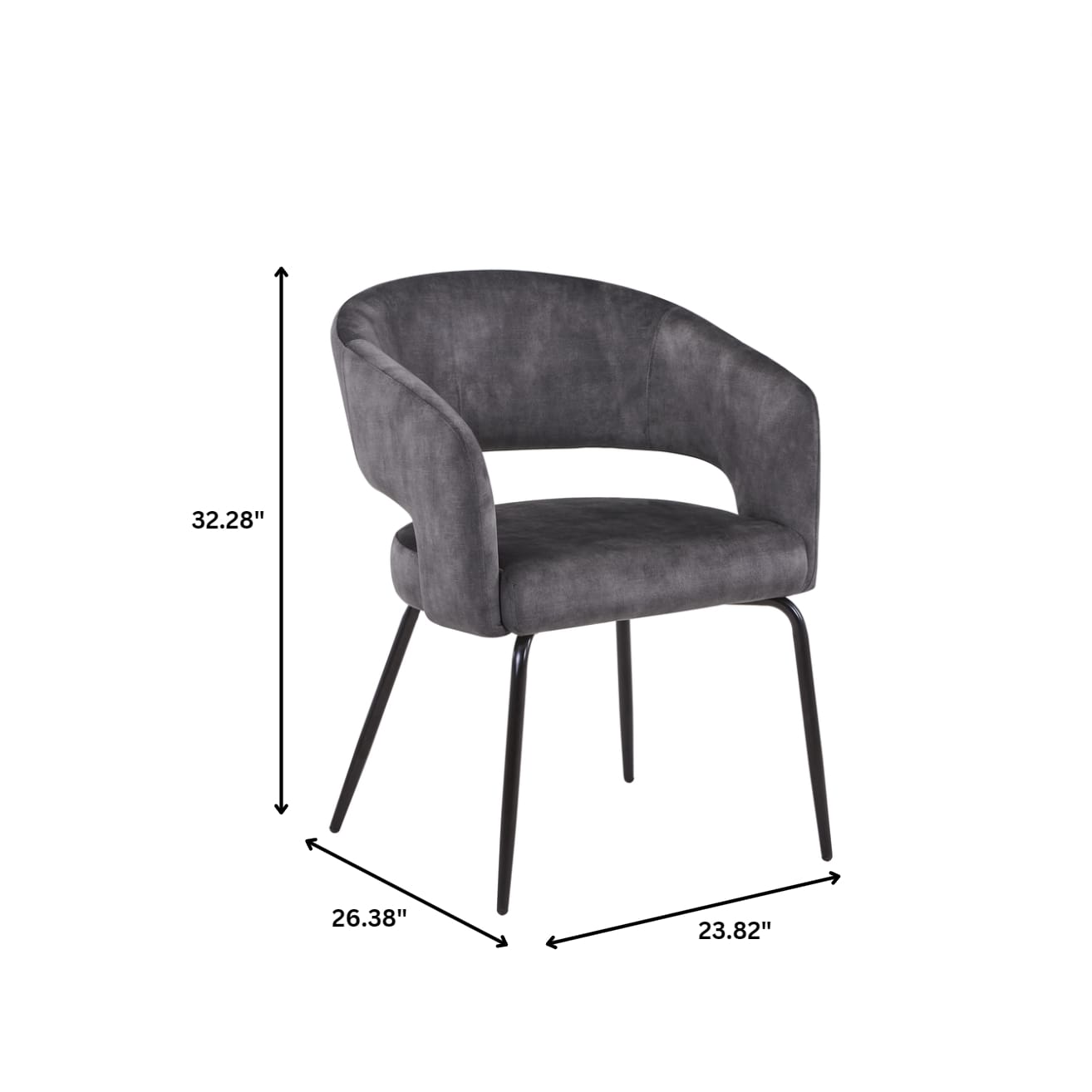 Verve 5-Piece Dining Set with 36" Round Dining Table in Black MDF Top and 4 Dining Chairs Upholstered in Velvet/LeatherThis 5-piece dining set includes a stylish 36" round table with a sleek black MDF top and 4 comfortable dining chairs upholstered in a l